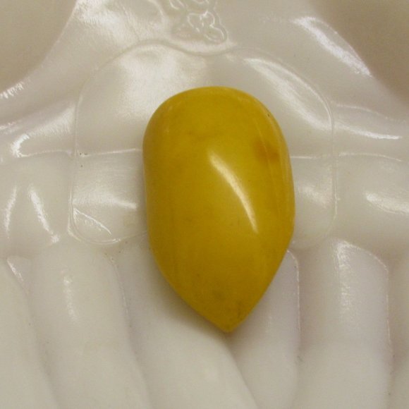 Art Deco BAKELITE Convertible Dress Clip ~ 1930s Egg Yolk Yellow Bakelite Clip - Picture 8 of 15